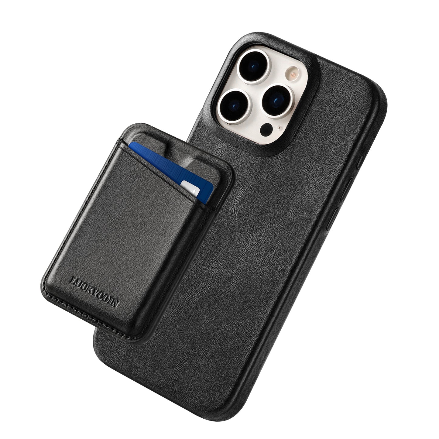 MAGSAFE LEATHER WALLET WITH CASE