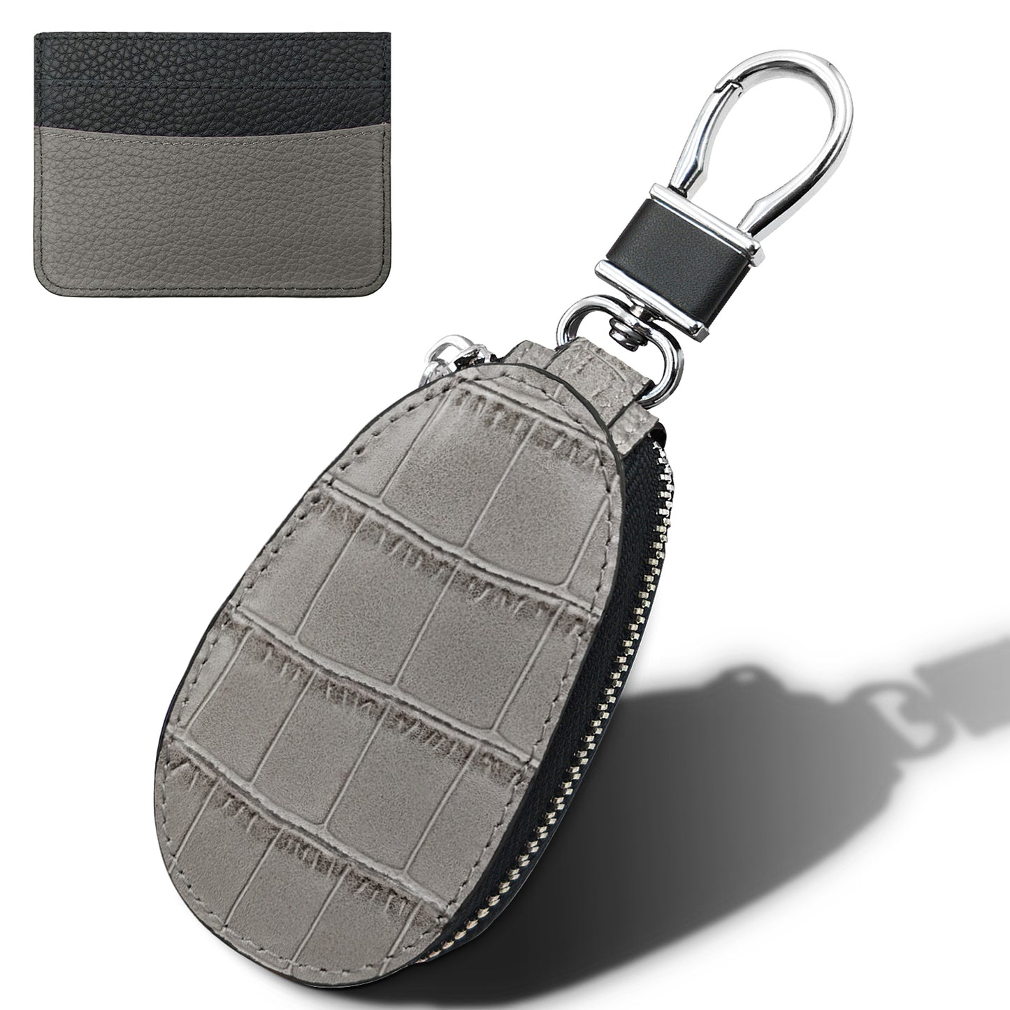 GENUINE LEATHER KEY FOD HOLDER & SLIM CARD WALLET