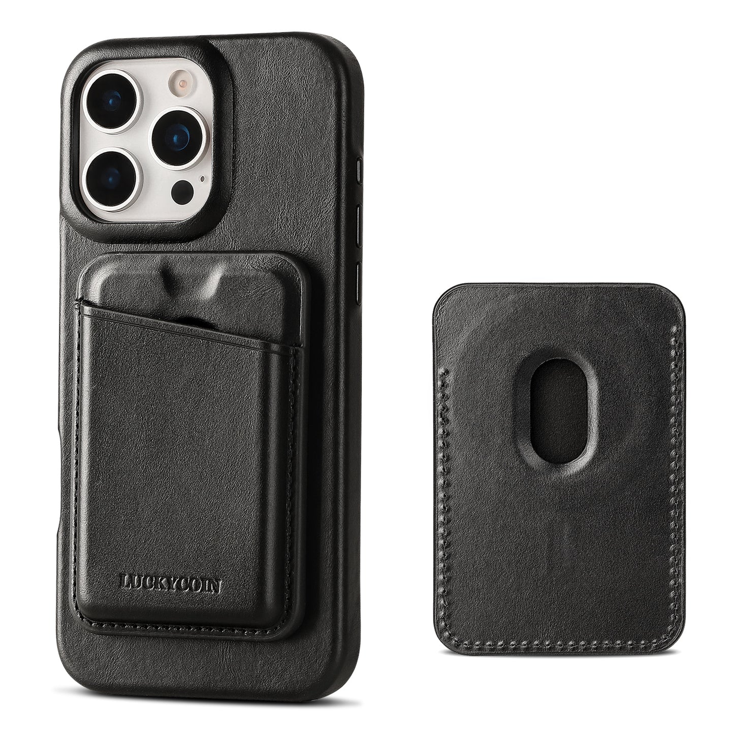 MAGSAFE LEATHER WALLET WITH CASE