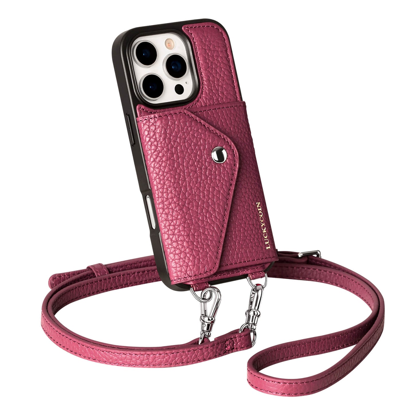Crossbody Wallet Case | Rose Purple