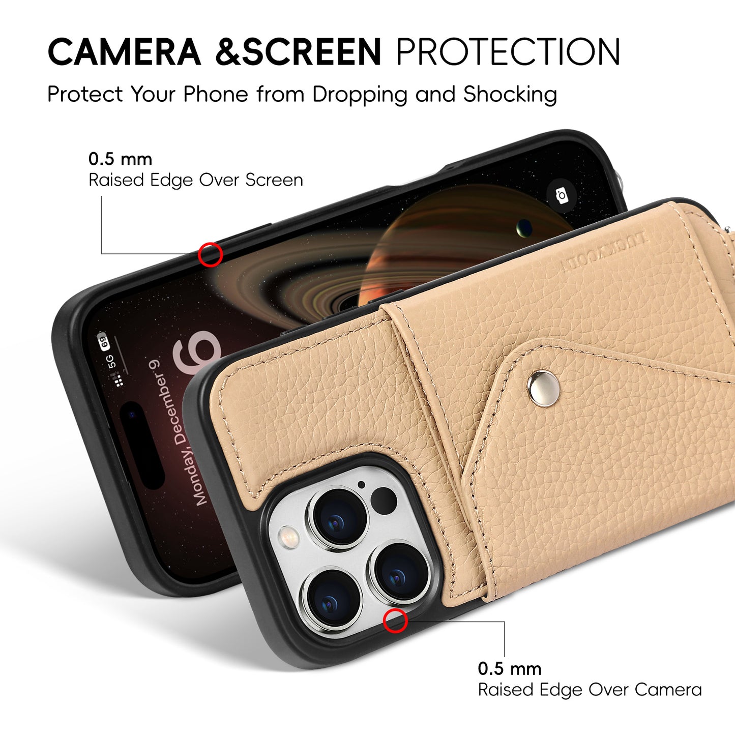 IPHONE CROSSBODY WALLET CASE | LITSCHI-MUSTER