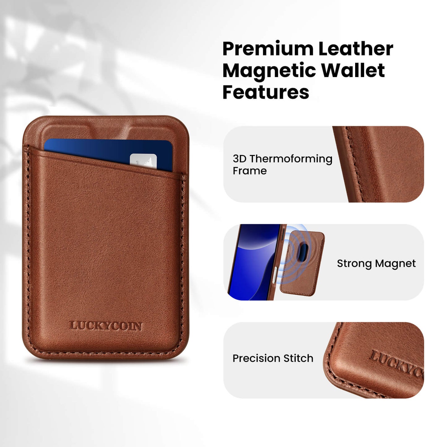 Magnetic Wallet | Full Grain Leather