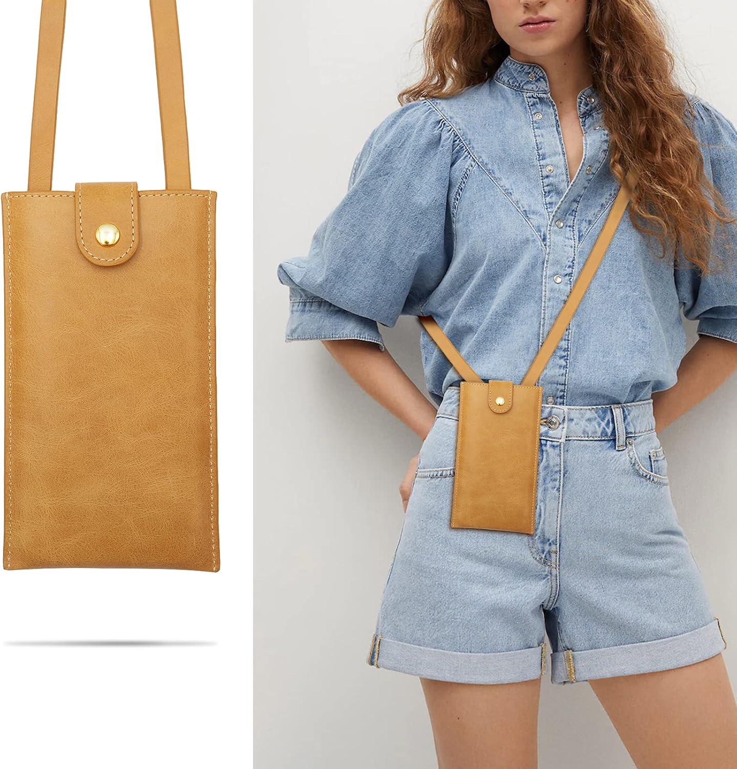 Leather Crossbody Bags with Credit Card Slots