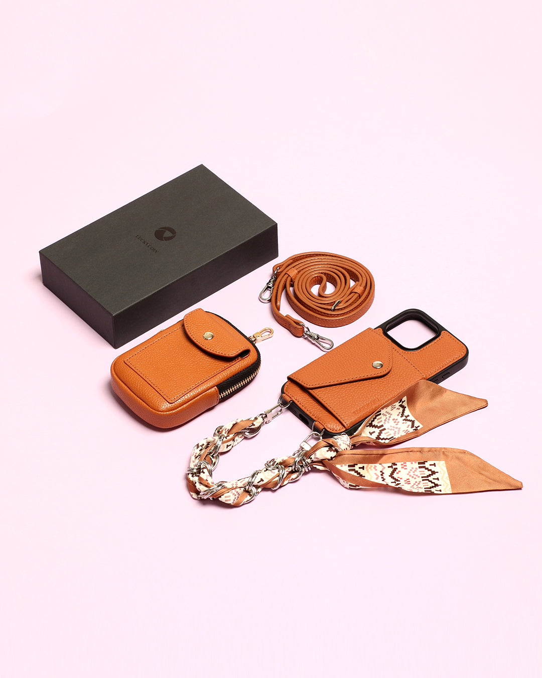 FUNDA BANDOLERA PARA IPHONE | ESTAMPADO LICHI 