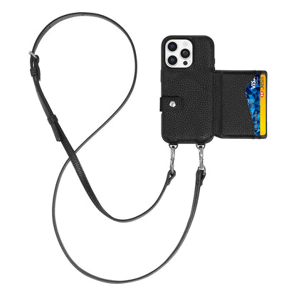 MAGSAFE BIFOLD WALLET CROSSBODY CASE | BLACK