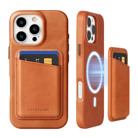 MAGSAFE LEATHER WALLET WITH CASE