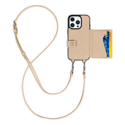 MAGSAFE BIFOLD WALLET CROSSBODY CASE | BEIGE