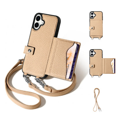 MagSafe Bifold Wallet Crossbody Case | Beige