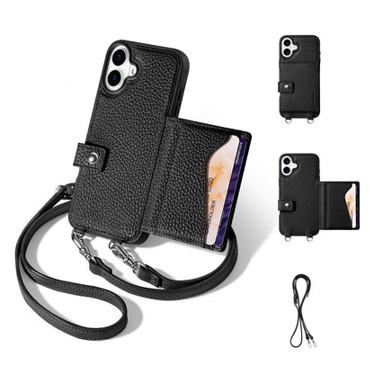MagSafe Bifold Wallet Crossbody Case | Black
