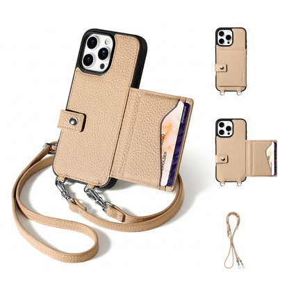 MagSafe Bifold Wallet Crossbody Case | Beige