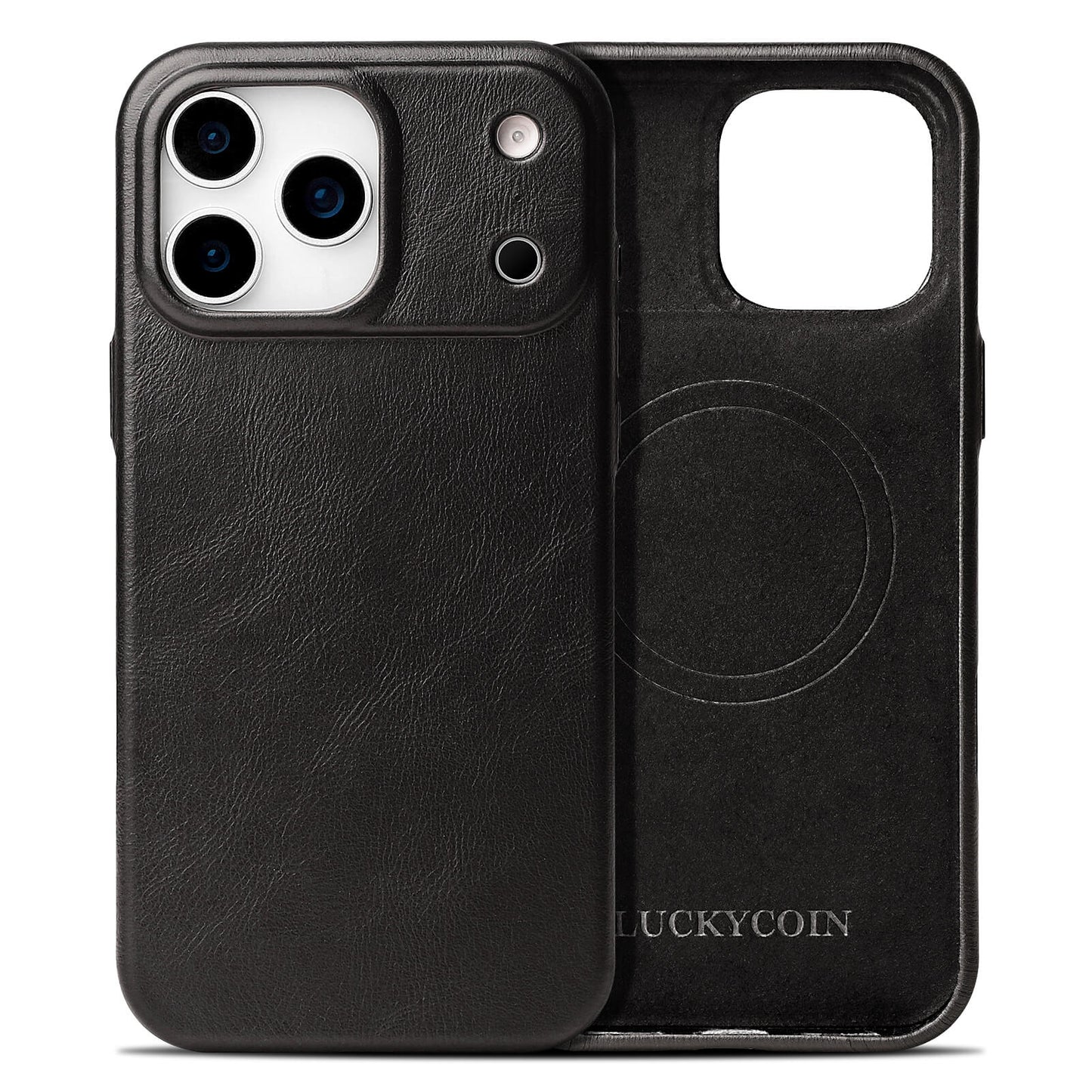 Full-Grain Leather Phone Case | Black