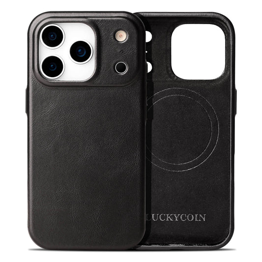 Full-Grain Leather Phone Case | Black