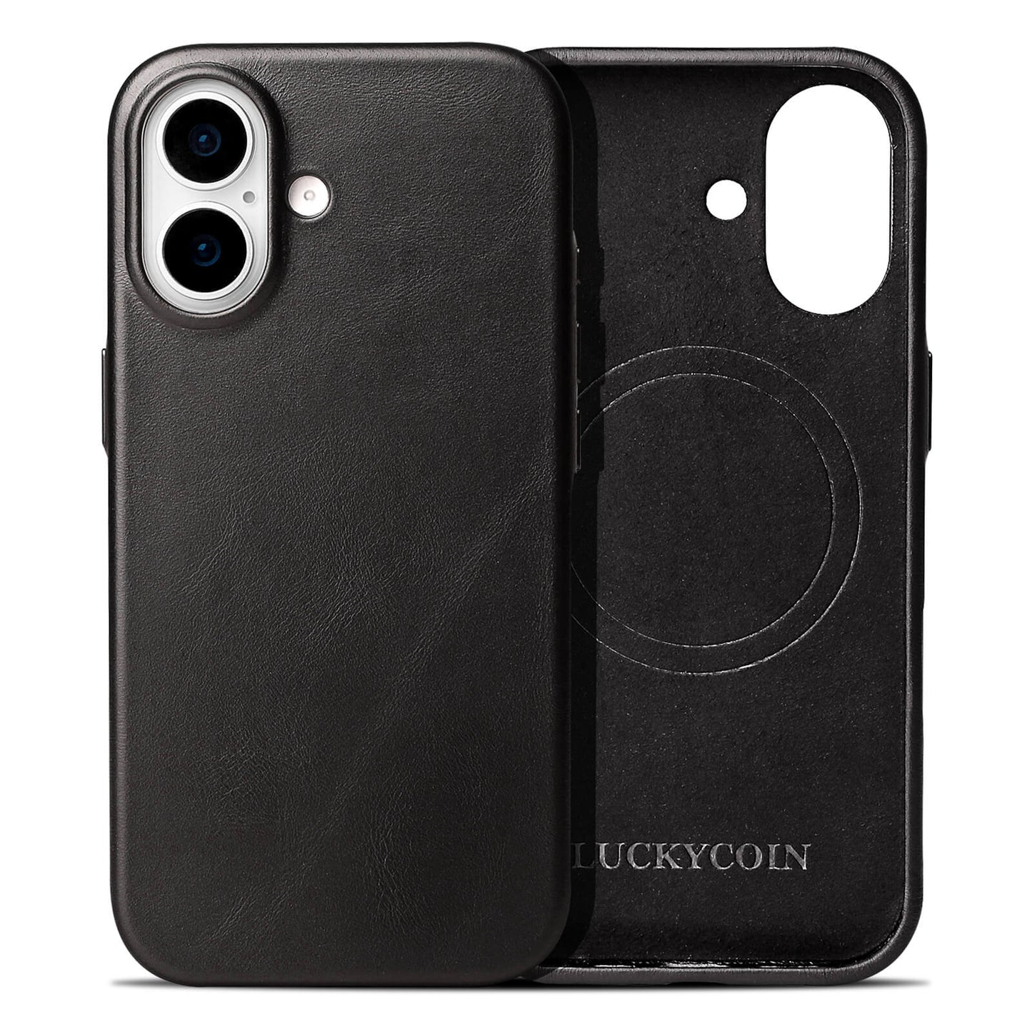 Full-Grain Leather Phone Case | Black