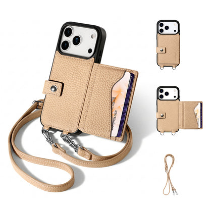 MagSafe Bifold Wallet Crossbody Case | Beige