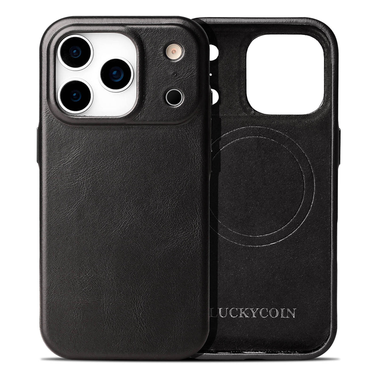 Full-Grain Leather Phone Case | Black