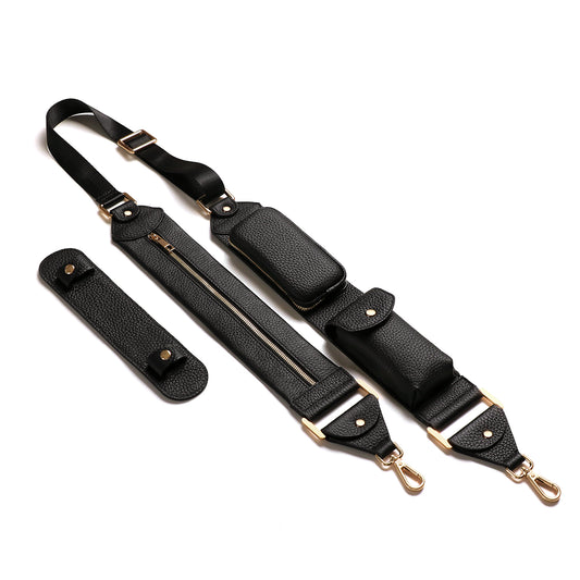 Adjustable Vegan Strap with Mini Purse