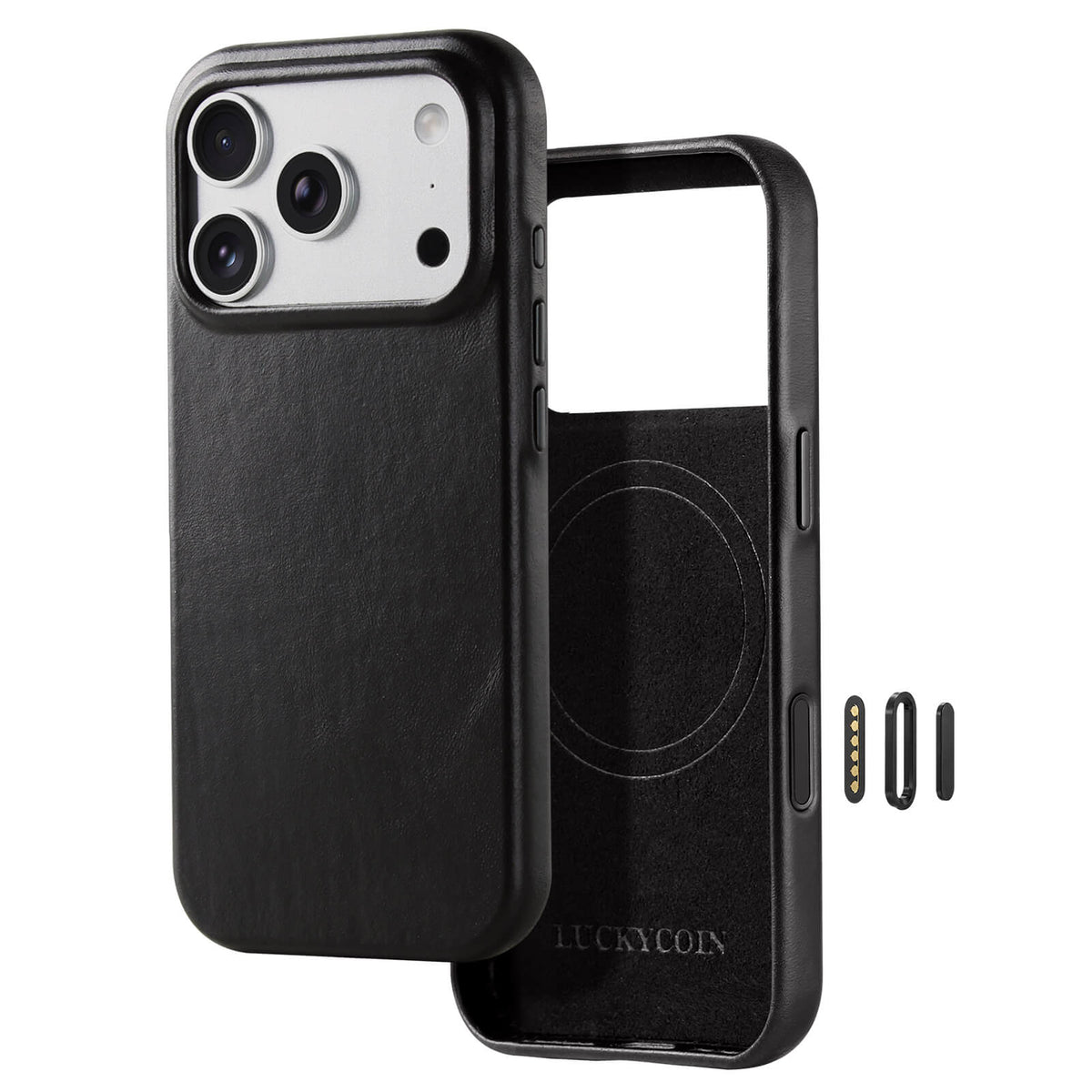 Full-Grain Leather Phone Case | Black