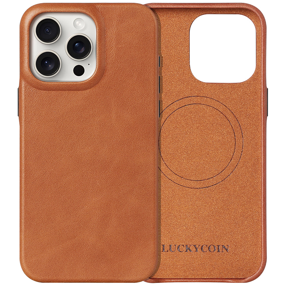 Full-Grain Leather Phone Case | Brown