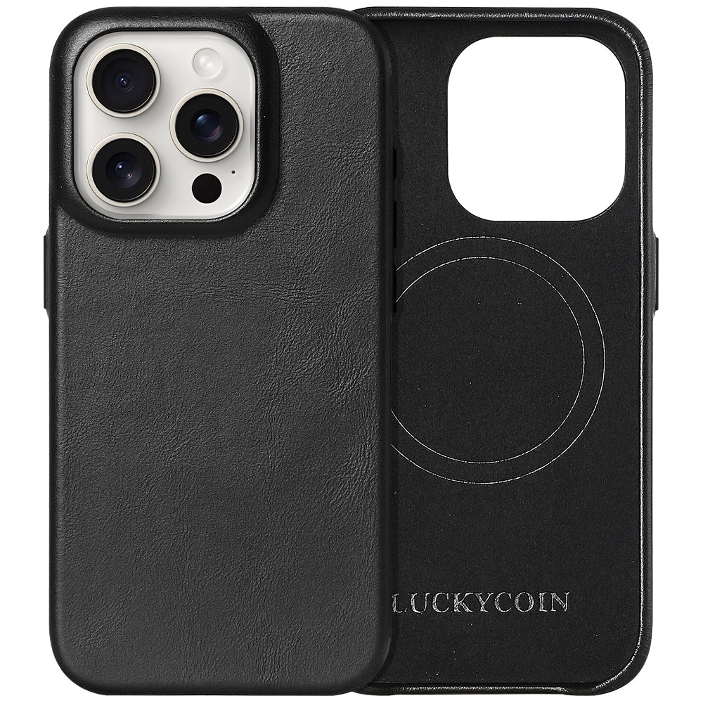 Full-Grain Leather Phone Case | Black
