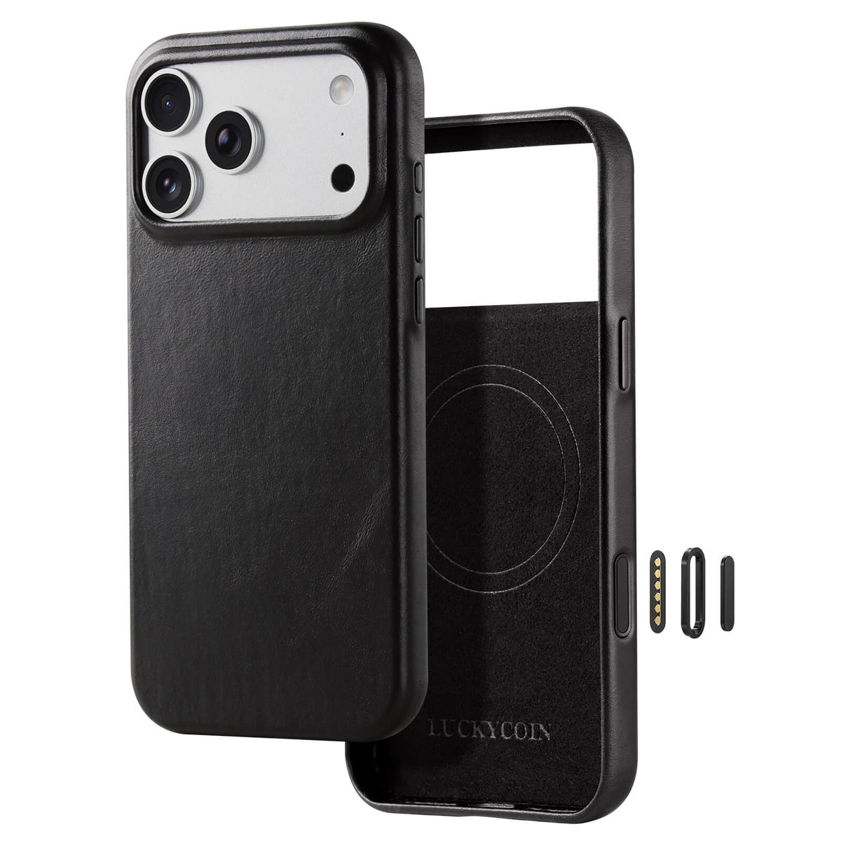 Full-Grain Leather Phone Case | Black