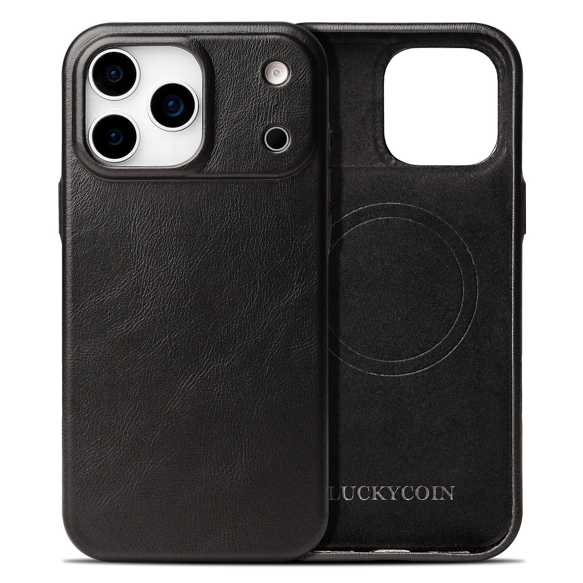 Full-Grain Leather Phone Case | Black