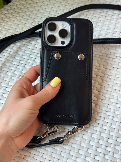 FUNDA DE CUERO PARA TELÉFONO | ESTAMPADO RETRO 
