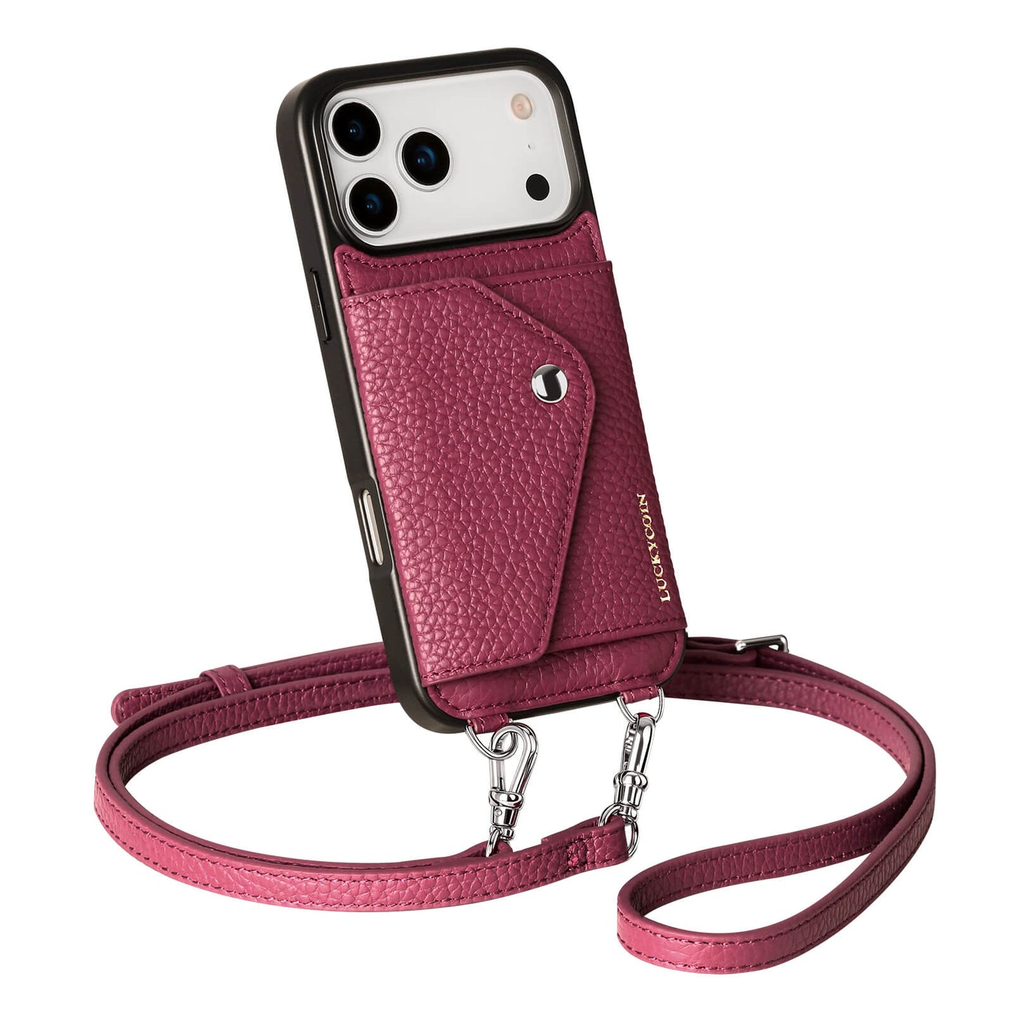 Crossbody Wallet Case | Rose Purple