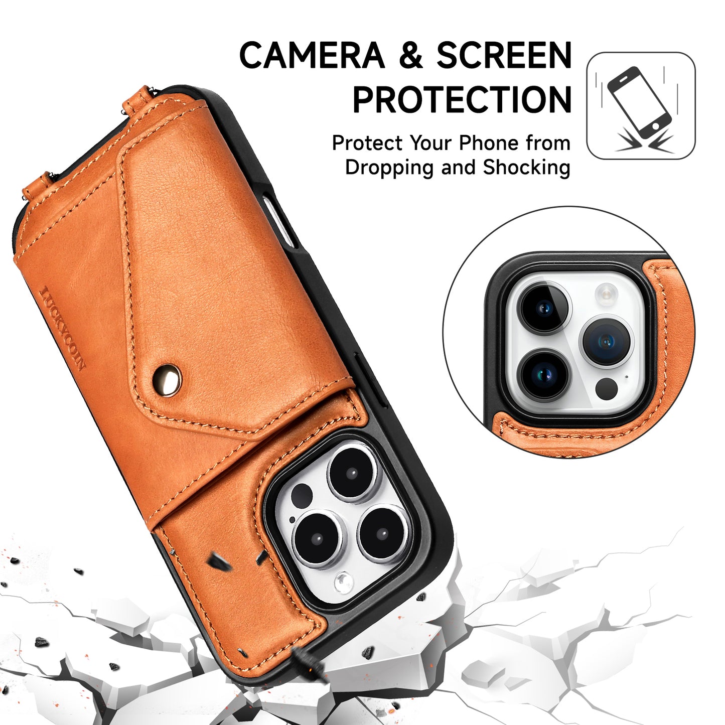 IPHONE CROSSBODY WALLET CASE|RETRO PATTERN