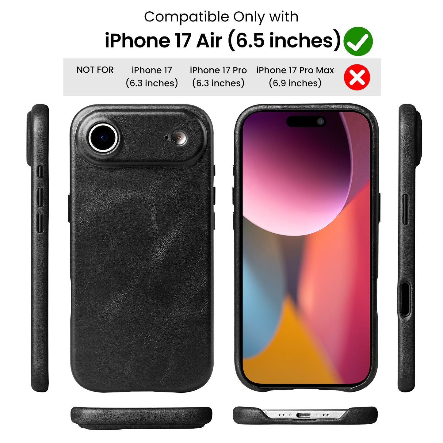 MAGSAFE CASE|FULL-GRAIN LEATHER|BLACK