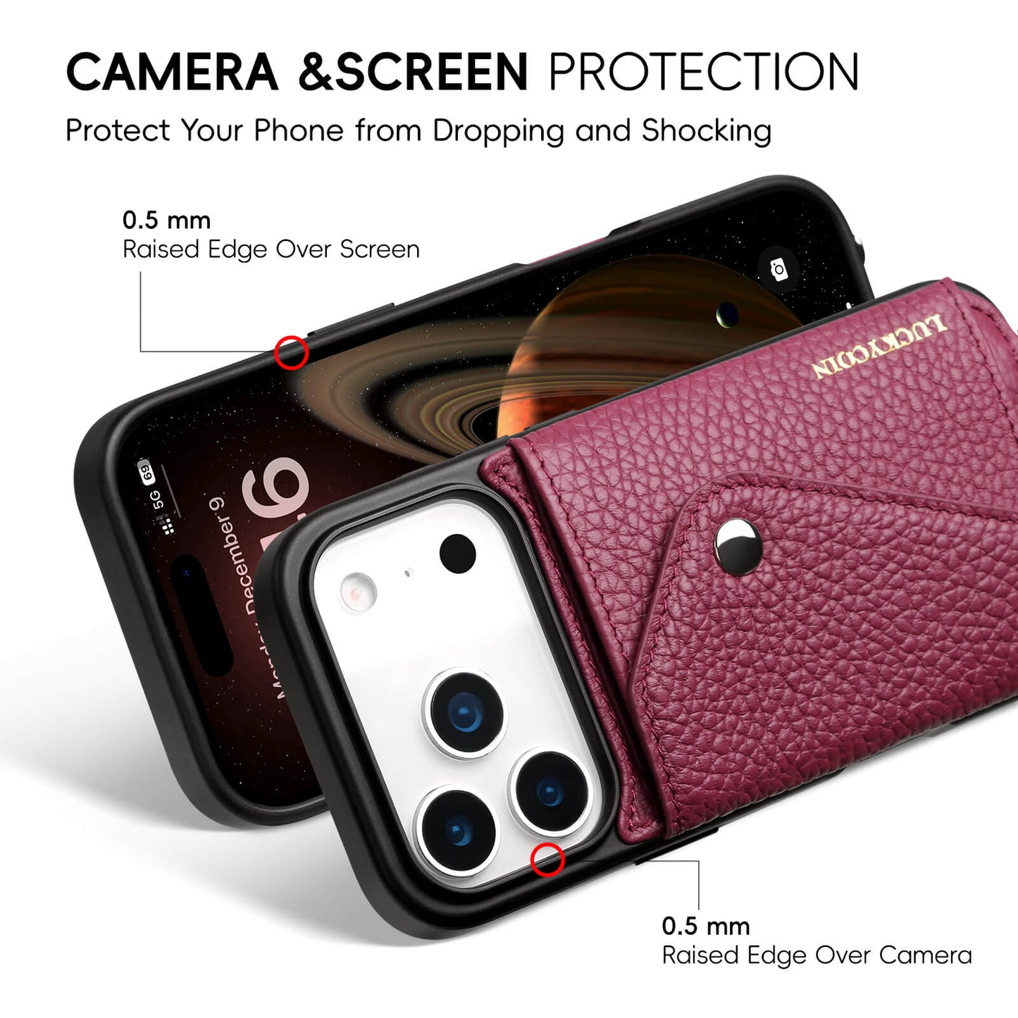 Crossbody Wallet Case | Rose Purple
