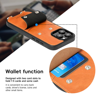 FUNDA DE CUERO PARA TELÉFONO | ESTAMPADO RETRO 