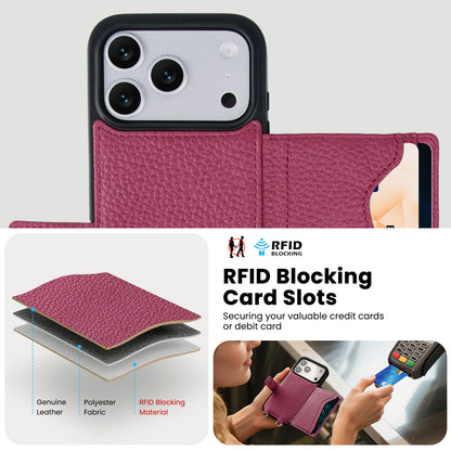 MagSafe Bifold Wallet Crossbody Case | Rose Purple
