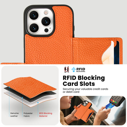 MagSafe Bifold Wallet Crossbody Case | Orange