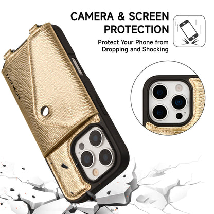 Crossbody Wallet Case |  Metallic Gold