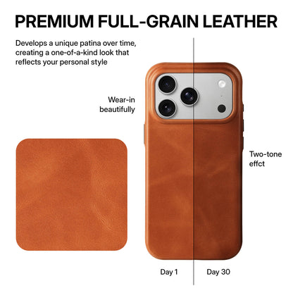 Full-Grain Leather Phone Case | Brown