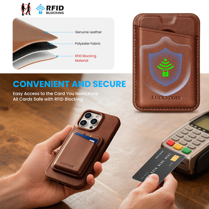 MAGSAFE LEATHER WALLET WITH CASE