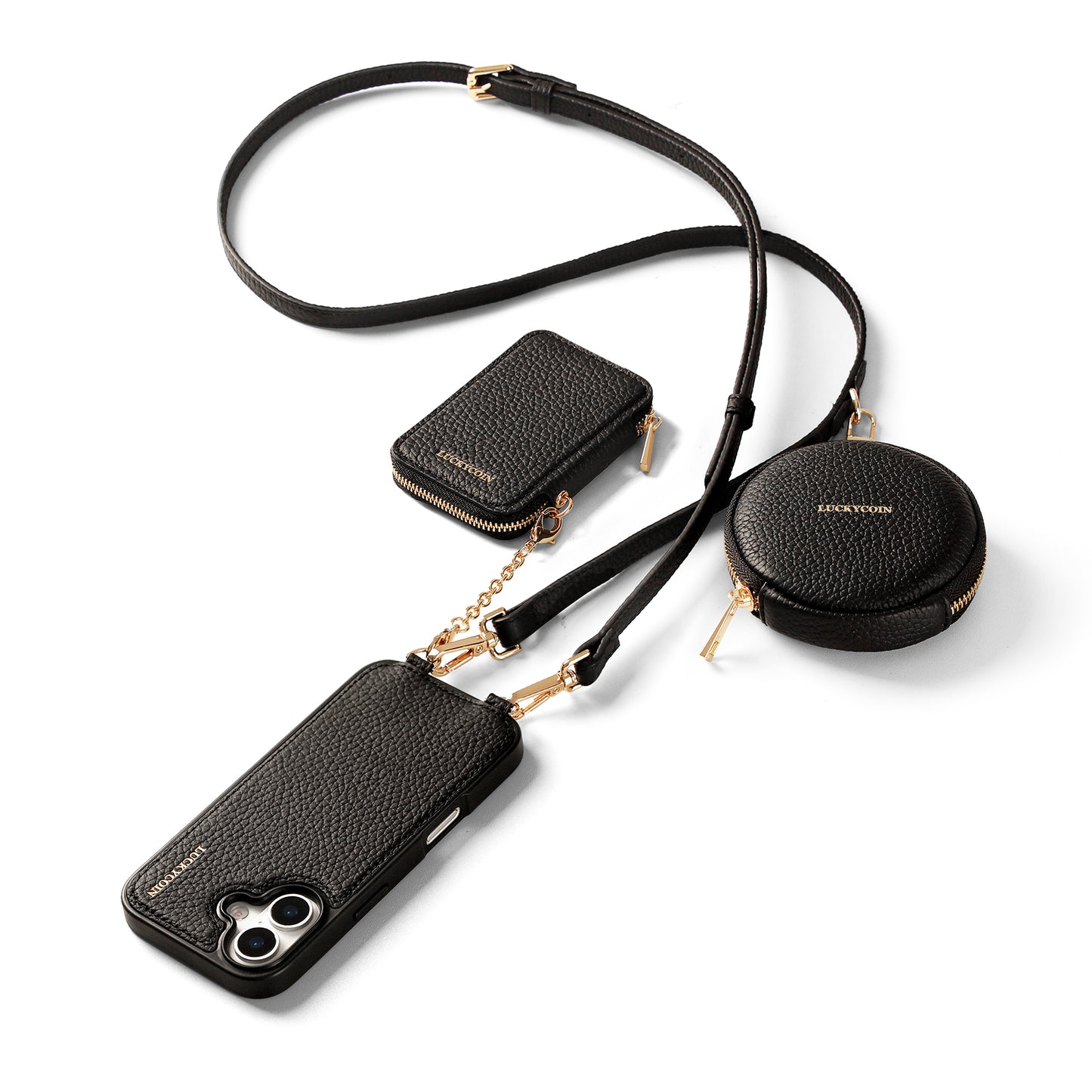 DETACHABLE MAGSAFE CROSSBODY WALLET CASE