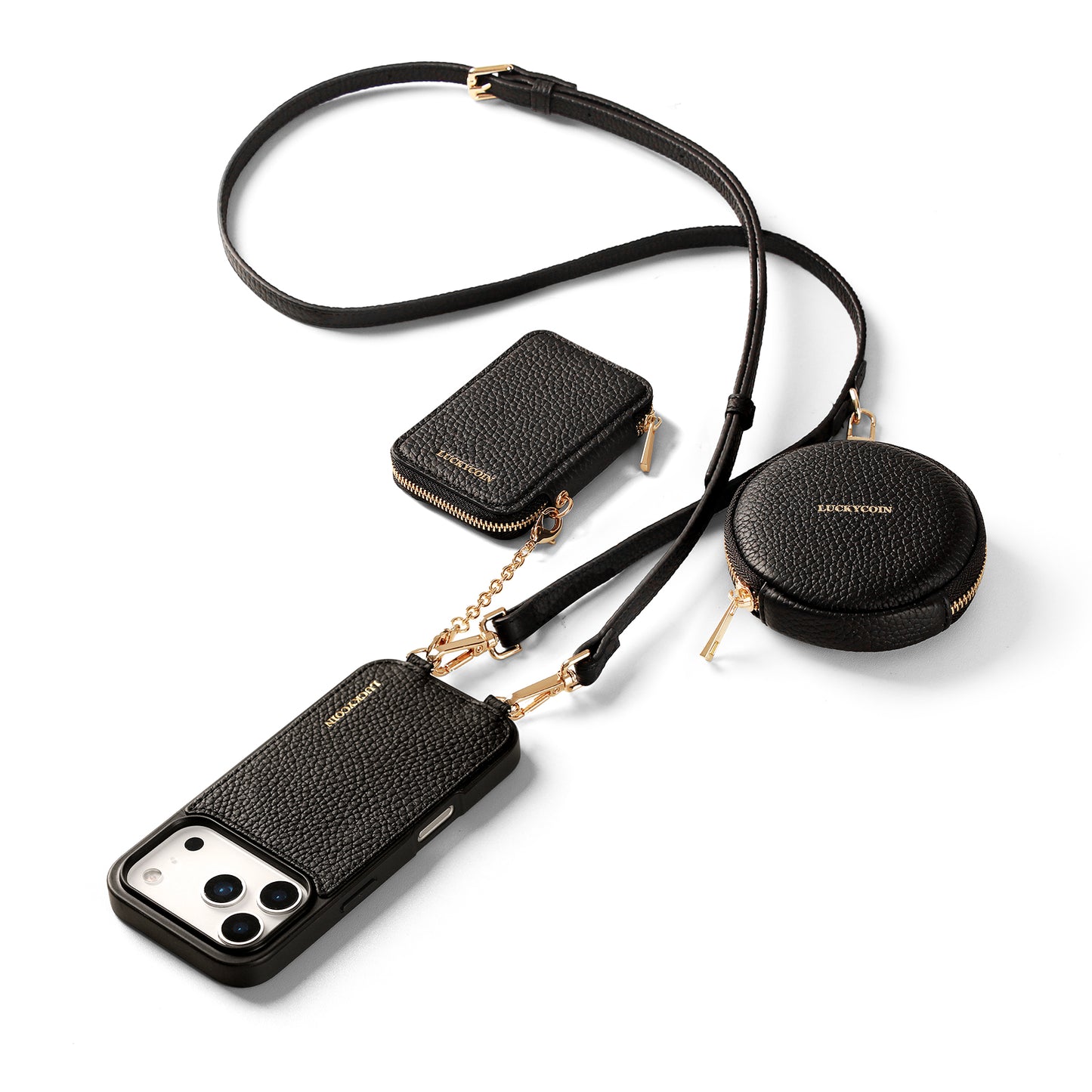 DETACHABLE MAGSAFE CROSSBODY WALLET CASE