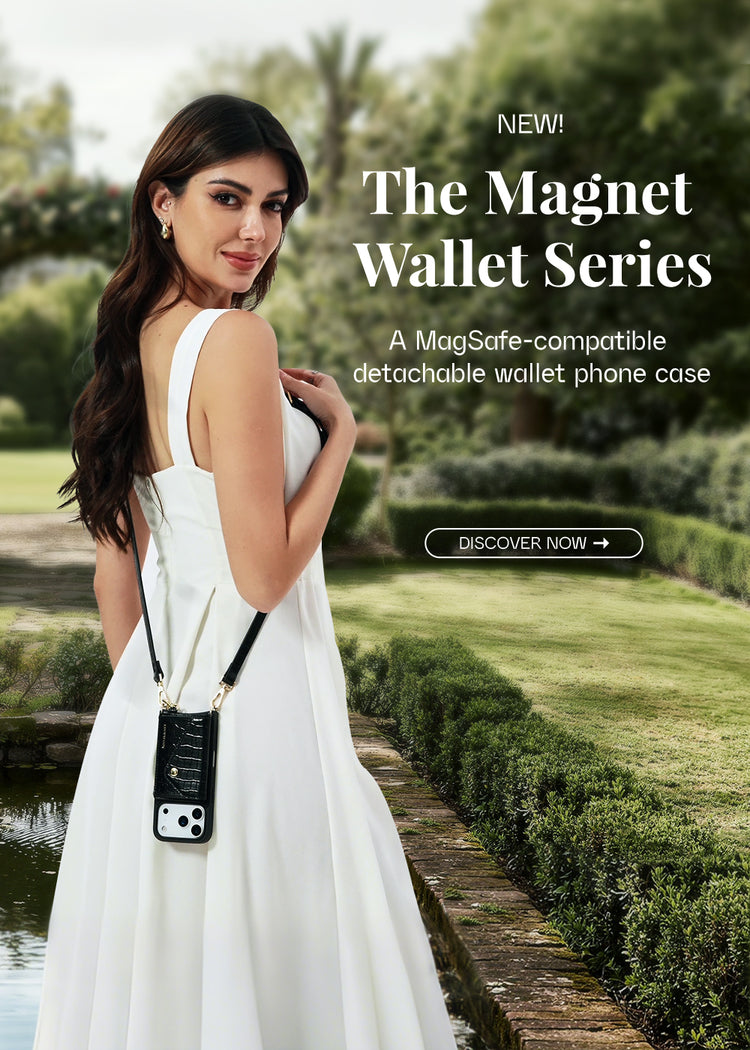 MagSafe-compatible magnet wallet crossbody phone case with detachable strap, wireless charging support, and hands-free carry for daily use and travel2
