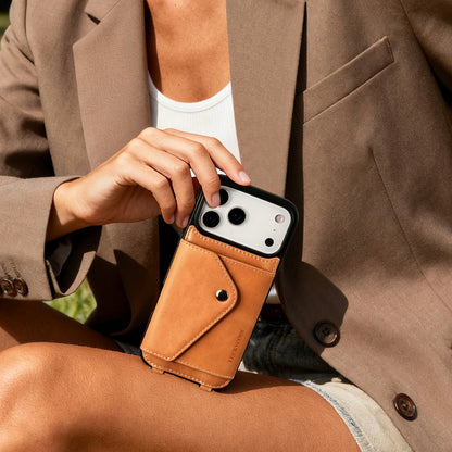 IPHONE CROSSBODY CASE|FULL-GRAIN LEATHER