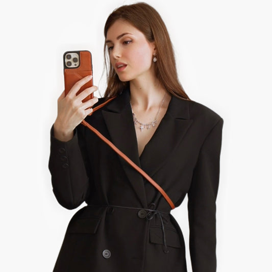 IPHONE CROSSBODY CASE | BROWN VINTAGE