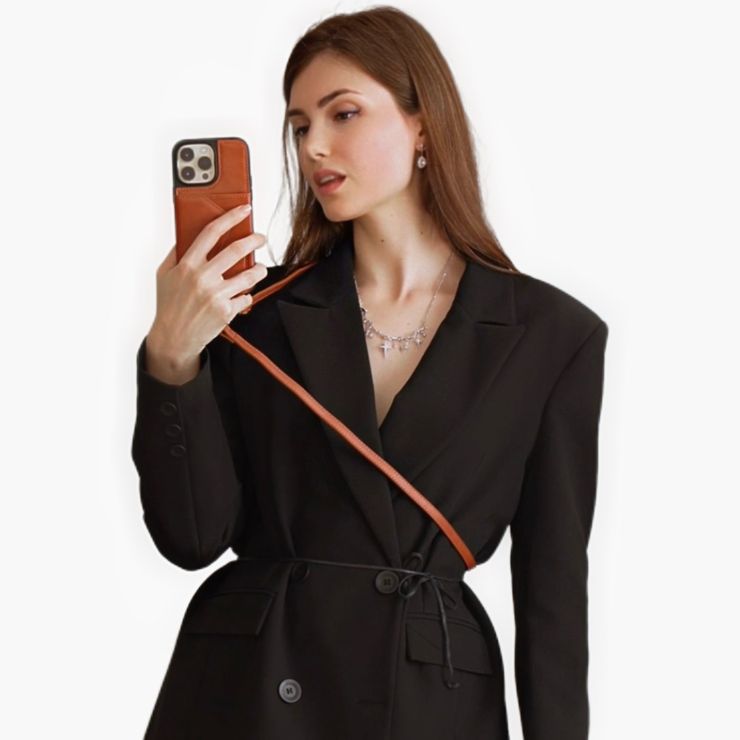 IPHONE CROSSBODY CASE|FULL-GRAIN LEATHER