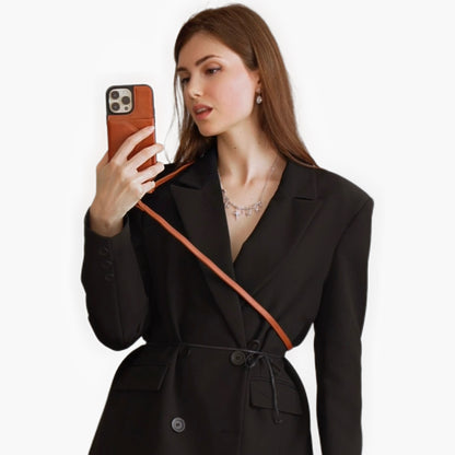 IPHONE CROSSBODY CASE|FULL-GRAIN LEATHER
